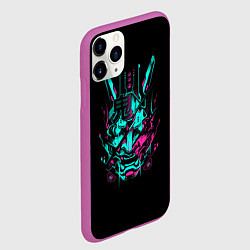 Чехол iPhone 11 Pro матовый НЕОНОВЫЙ САМУРАЙ NEON RONIN NEON SAMURAI, цвет: 3D-фиолетовый — фото 2
