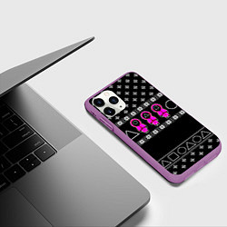 Чехол iPhone 11 Pro матовый Новогодний свитер Ojingeo geim, цвет: 3D-фиолетовый — фото 2