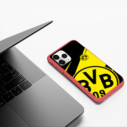 Чехол iPhone 11 Pro матовый BORUSSIA BVB 09 LOGO, цвет: 3D-красный — фото 2