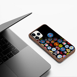 Чехол iPhone 11 Pro матовый PSG LOGOBOMBING, цвет: 3D-коричневый — фото 2