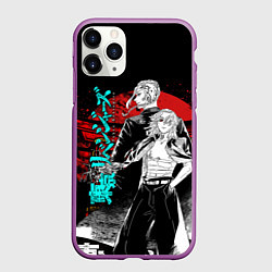 Чехол iPhone 11 Pro матовый МАЙКИ ТОЙКИЙСКИЕ МСТИТЕЛИ НЕОН ЛОГО