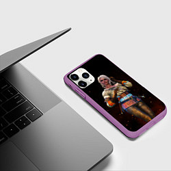 Чехол iPhone 11 Pro матовый Сiri, цвет: 3D-фиолетовый — фото 2