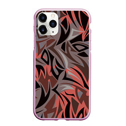 Чехол iPhone 11 Pro матовый Абстракция Энергия, цвет: 3D-розовый