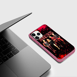 Чехол iPhone 11 Pro матовый Maneskin Лунный свет, рок - группа, цвет: 3D-малиновый — фото 2