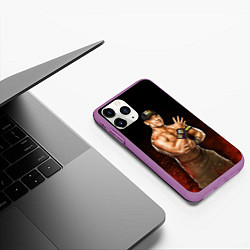 Чехол iPhone 11 Pro матовый Cena Jr, цвет: 3D-фиолетовый — фото 2