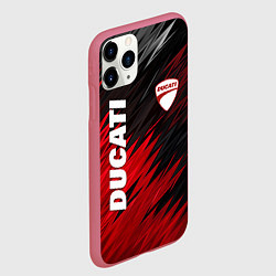 Чехол iPhone 11 Pro матовый DUCATI RED STYLE MOTOCYCLE, цвет: 3D-малиновый — фото 2