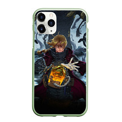 Чехол iPhone 11 Pro матовый СТАЛЬНОЙ АЛХИМИК DEATH STRANDING STYLE, цвет: 3D-салатовый