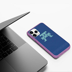 Чехол iPhone 11 Pro матовый Альфа Легион цвет легиона до Ереси, цвет: 3D-фиолетовый — фото 2