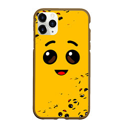 Чехол iPhone 11 Pro матовый FORTNITE BANANA FACE ФОРТНАЙТ БАНАН, цвет: 3D-коричневый