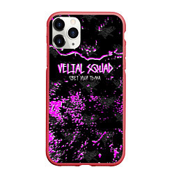 Чехол iPhone 11 Pro матовый VELIAL - SQUAD, цвет: 3D-красный