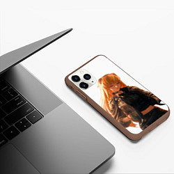 Чехол iPhone 11 Pro матовый Аска Лэнгли в современном стиле, цвет: 3D-коричневый — фото 2