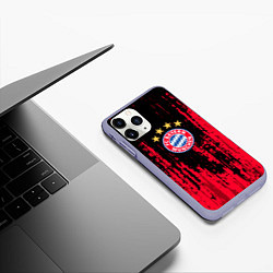 Чехол iPhone 11 Pro матовый Bayern Munchen: Бавария, цвет: 3D-светло-сиреневый — фото 2