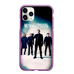 Чехол iPhone 11 Pro матовый Состав группы Мумий Тролль, цвет: 3D-фиолетовый