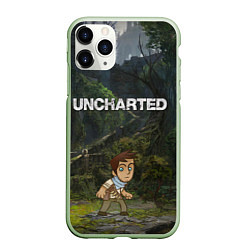 Чехол iPhone 11 Pro матовый Uncharted На картах не значится, цвет: 3D-салатовый