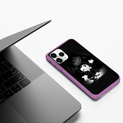 Чехол iPhone 11 Pro матовый BENDY - БЕНДИ ИГРА, цвет: 3D-фиолетовый — фото 2