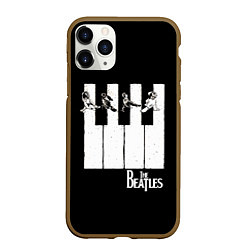 Чехол iPhone 11 Pro матовый THE BEATLES ЗНАМЕНИТАЯ КАРТИНКА, цвет: 3D-коричневый