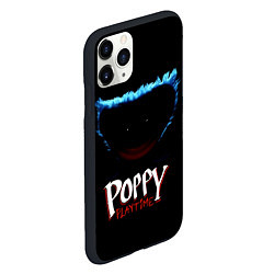 Чехол iPhone 11 Pro матовый Poppy Playtime: Huggy Wuggy, цвет: 3D-черный — фото 2