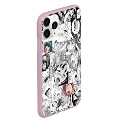 Чехол iPhone 11 Pro матовый AHEGAO фон из девочек, цвет: 3D-розовый — фото 2