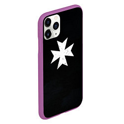 Чехол iPhone 11 Pro матовый Черные Храмовники раскраска доспеха, цвет: 3D-фиолетовый — фото 2