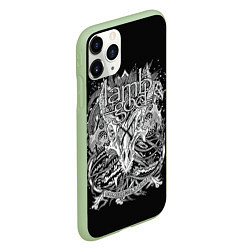 Чехол iPhone 11 Pro матовый Конгрегация, цвет: 3D-салатовый — фото 2