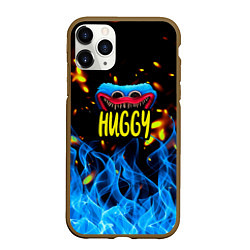 Чехол iPhone 11 Pro матовый Poppy Playtime: Blue Fire, цвет: 3D-коричневый