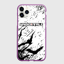 Чехол iPhone 11 Pro матовый UNDERTALE Летучие мыши, цвет: 3D-фиолетовый