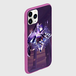 Чехол iPhone 11 Pro матовый Сегун Райдэн в примогеме, цвет: 3D-фиолетовый — фото 2