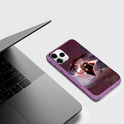 Чехол iPhone 11 Pro матовый Кадзуха Каэдэхара в примогеме, цвет: 3D-фиолетовый — фото 2