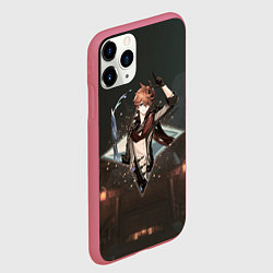 Чехол iPhone 11 Pro матовый Тарталья Чайлд в примогеме, цвет: 3D-малиновый — фото 2