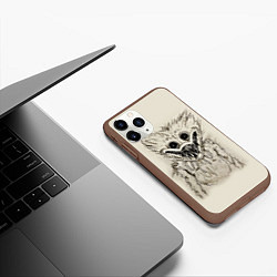 Чехол iPhone 11 Pro матовый ПОППИ ПЛЕЙТАЙМ: РИСУНОК, цвет: 3D-коричневый — фото 2