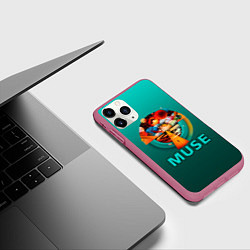 Чехол iPhone 11 Pro матовый The Resistance - Muse, цвет: 3D-малиновый — фото 2