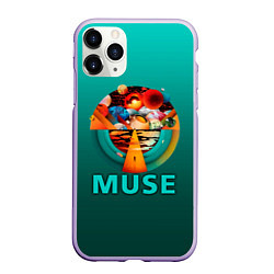 Чехол iPhone 11 Pro матовый The Resistance - Muse, цвет: 3D-светло-сиреневый