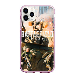 Чехол iPhone 11 Pro матовый Battlefield 2042 - отряд, цвет: 3D-розовый