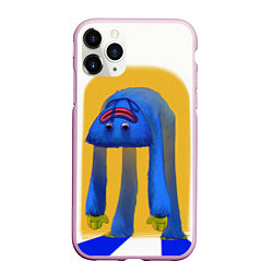 Чехол iPhone 11 Pro матовый Poppy Playtime: Huggy Wuggy, цвет: 3D-розовый