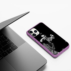 Чехол iPhone 11 Pro матовый Wild Bones, цвет: 3D-фиолетовый — фото 2