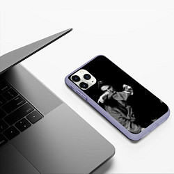 Чехол iPhone 11 Pro матовый Wild Bones, цвет: 3D-светло-сиреневый — фото 2