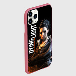 Чехол iPhone 11 Pro матовый DIGHT LIGHT, ДЖЕЙД, цвет: 3D-малиновый — фото 2