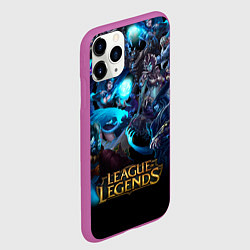Чехол iPhone 11 Pro матовый LEAGUE OF LEGENDS ЛИГА ЛЕГЕНД ГЕРОИ, цвет: 3D-фиолетовый — фото 2
