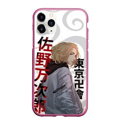 Чехол iPhone 11 Pro матовый TOKYO REVENGERS MICKEY МАЙКИ ДРАКЕН ТАТУ, цвет: 3D-малиновый