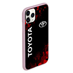 Чехол iPhone 11 Pro матовый TOYOTA MILITARY PIXEL BLACK RED, цвет: 3D-розовый — фото 2