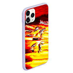 Чехол iPhone 11 Pro матовый Firepower - Judas Priest, цвет: 3D-светло-сиреневый — фото 2