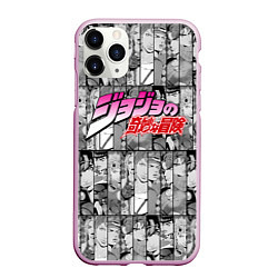 Чехол iPhone 11 Pro матовый JOJOS BIZARRE ADVENTURE ЧЁРНО БЕЛОЕ