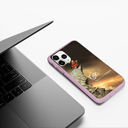 Чехол iPhone 11 Pro матовый Follow the Leader - Korn, цвет: 3D-розовый — фото 2