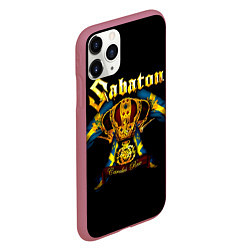 Чехол iPhone 11 Pro матовый Carolus Rex - Sabaton, цвет: 3D-малиновый — фото 2