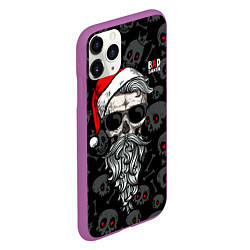 Чехол iPhone 11 Pro матовый Santa from Hell, цвет: 3D-фиолетовый — фото 2