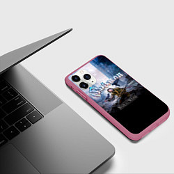 Чехол iPhone 11 Pro матовый The War to End All Wars - Sabaton, цвет: 3D-малиновый — фото 2