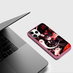 Чехол iPhone 11 Pro матовый УЛЬТ ХУ ТАО HU TAO, цвет: 3D-малиновый — фото 2