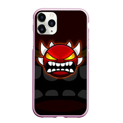 Чехол iPhone 11 Pro матовый Geometry Dash: Red Demon