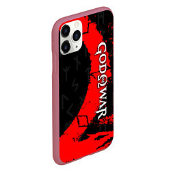 Чехол iPhone 11 Pro матовый GOD OF WAR СИМВОЛ КРАТОСА, цвет: 3D-малиновый — фото 2