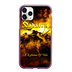 Чехол iPhone 11 Pro матовый A Lifetime of War - Sabaton, цвет: 3D-фиолетовый